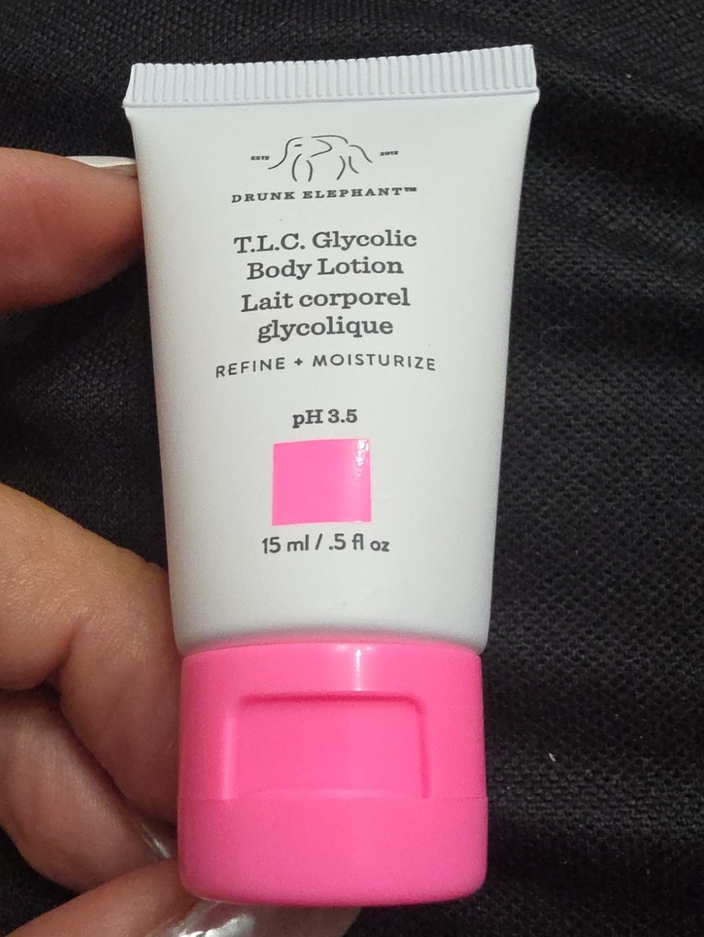 Drunk Elephant T.L.C. Glycolic Body Lotion 15ml.